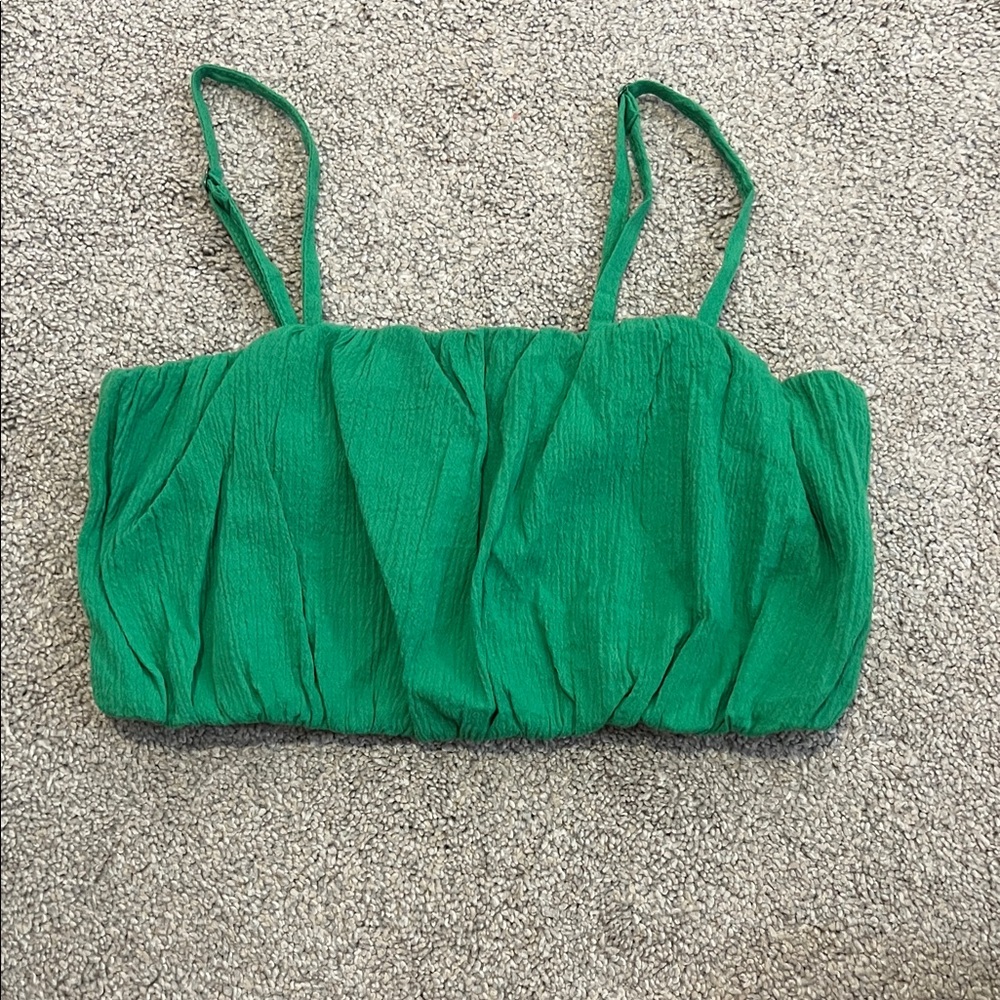 Wild Fable Vibrant Green Crop Top